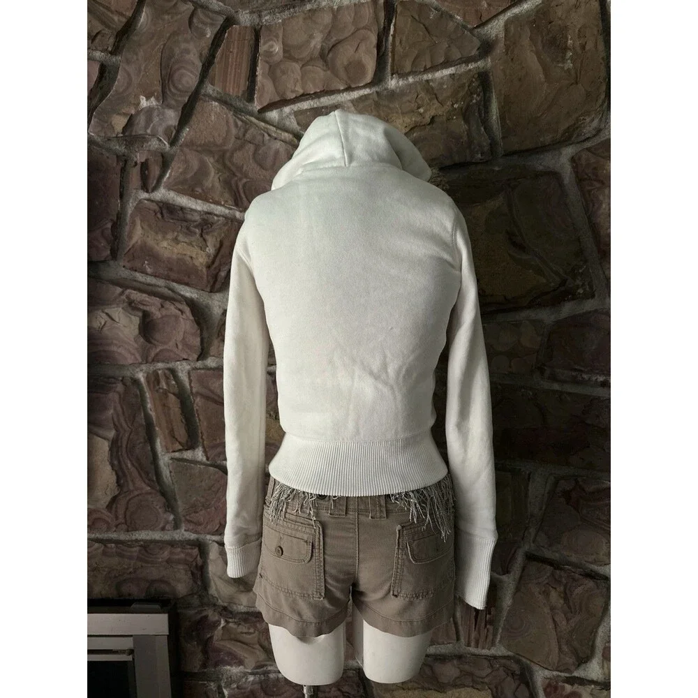 Hollister Vintage Faux Fur Lined Heavyweight Y2K Hoodie Zip Up Sz M. Teen‎ Size